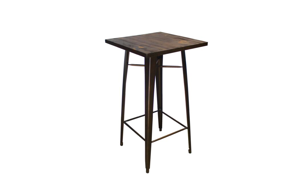 Rustic Metal Bar Table
