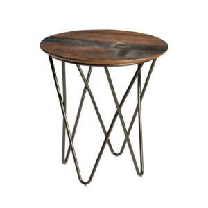 Mesa Side Table - Barnwood Top