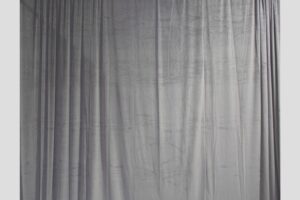 Grey Velvet 14' H X 15' W