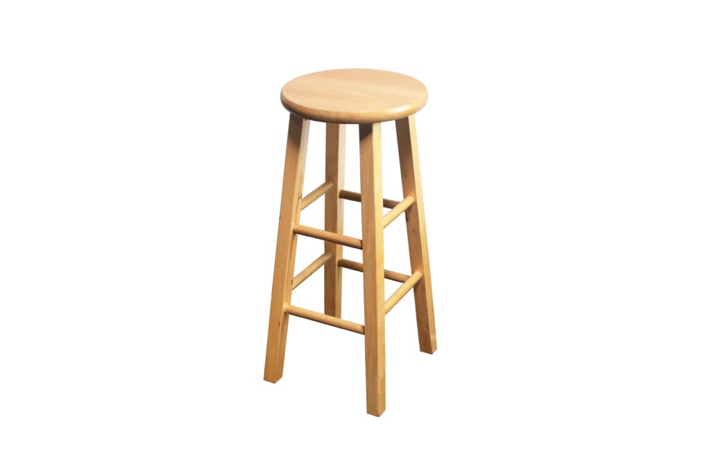 Natural Wood Barstool