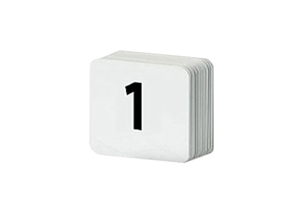 Table Numbers 1-25