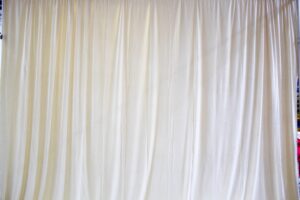Ivory Velvet 14' H X 15' W