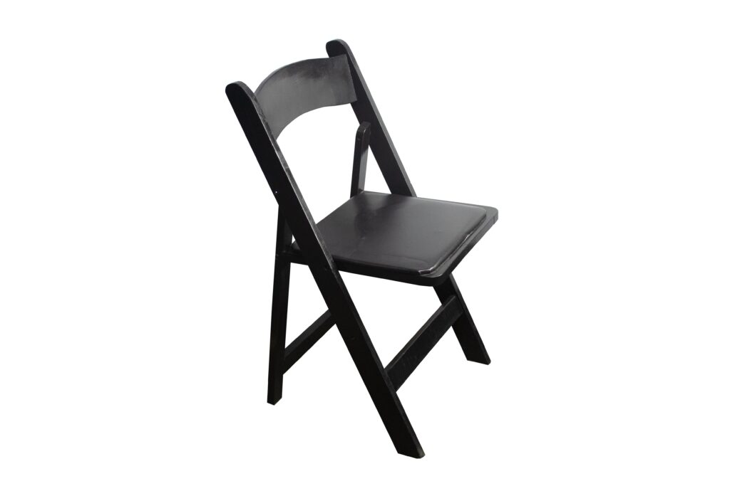 Black Resin Folding Chair